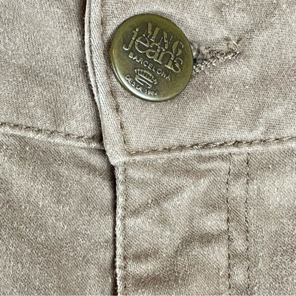 MNG BY‎ MANGO Tan Mid-Rise Slim Fit Jeans, Size 14 - Picture 3 of 8